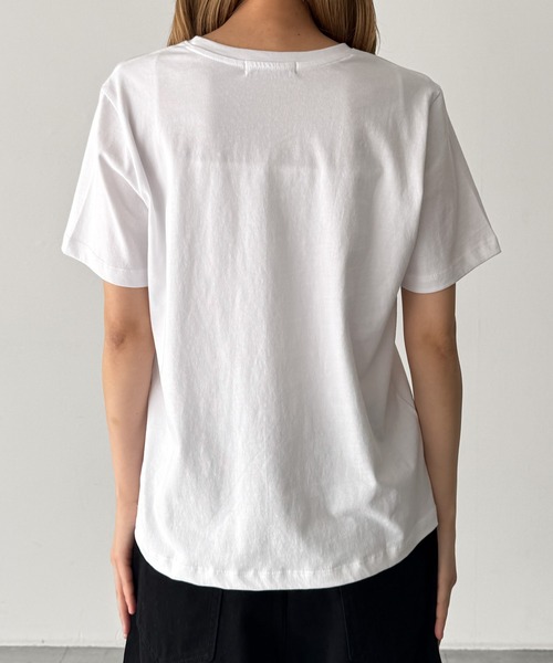 CANAL JEAN（キャナルジーン）の「Lakey Park　転写プリントTシャツ（Tシャツ/カットソー・レディース・ホワイト/ベージュ・ONE SIZE）」の11枚目の写真