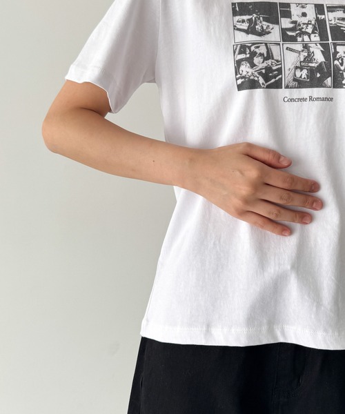 CANAL JEAN（キャナルジーン）の「Lakey Park　転写プリントTシャツ（Tシャツ/カットソー・レディース・ホワイト/ベージュ・ONE SIZE）」の13枚目の写真