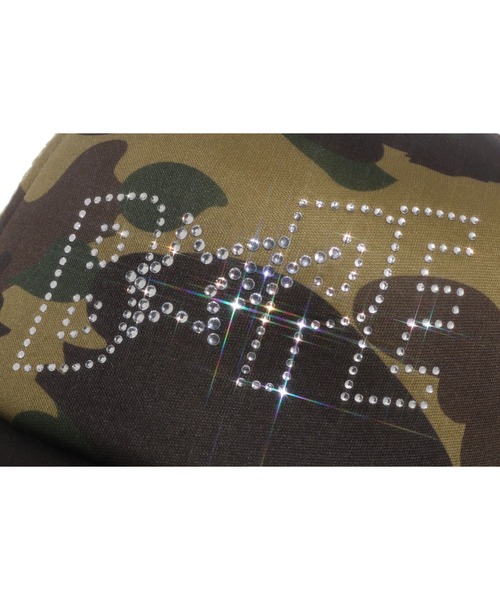 A BATHING APE(アベイシングエイプ)の「1ST CAMO CRYSTAL STONE BAPE STA LOGO MESH CAP(キャップ・レディース・グリーン/ピンク・FREE)」の7枚目の写真