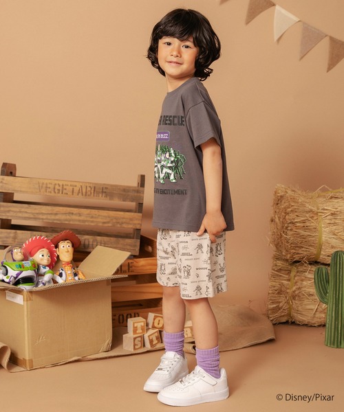 BRANSHES（ブランシェス）の「【TOY STORY／トイ・ストーリー】総柄カットソーパンツ（その他パンツ・キッズ・ベージュ/アイボリー・110/90/100/120/140/130）」の5枚目の写真