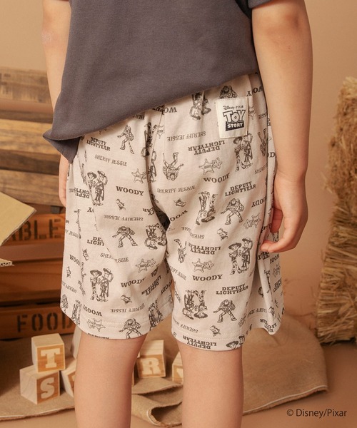 BRANSHES（ブランシェス）の「【TOY STORY／トイ・ストーリー】総柄カットソーパンツ（その他パンツ・キッズ・ベージュ/アイボリー・110/90/100/120/140/130）」の8枚目の写真