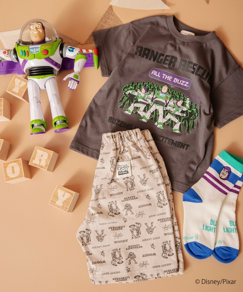 BRANSHES（ブランシェス）の「【TOY STORY／トイ・ストーリー】総柄カットソーパンツ（その他パンツ・キッズ・ベージュ/アイボリー・110/90/100/120/140/130）」の11枚目の写真