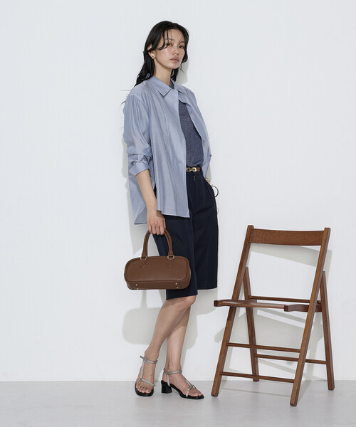COMME CA(コムサ)の「〔 Sサイズ 〕 シアーキュプラシルク シャツ(シャツ/ブラウス・レディース・ブラウン・5号)」の15枚目の写真