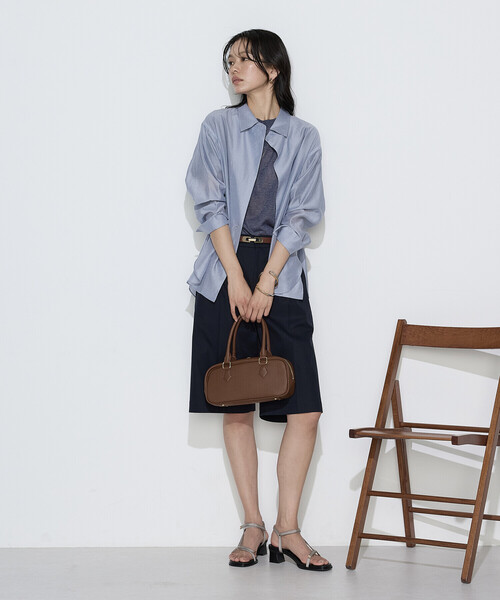 COMME CA(コムサ)の「〔 Sサイズ 〕 シアーキュプラシルク シャツ(シャツ/ブラウス・レディース・ブラウン・5号)」の16枚目の写真