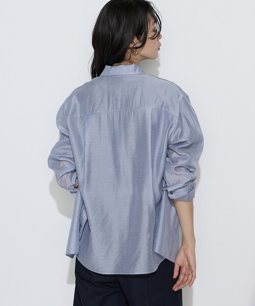 COMME CA(コムサ)の「〔 Sサイズ 〕 シアーキュプラシルク シャツ(シャツ/ブラウス・レディース・ブラウン・5号)」の19枚目の写真