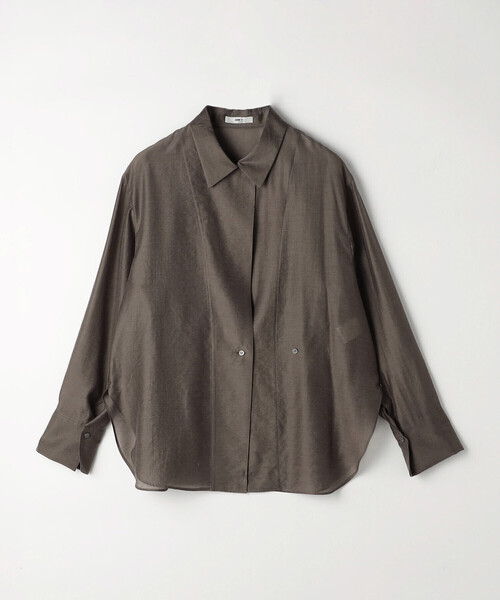 COMME CA(コムサ)の「〔 Sサイズ 〕 シアーキュプラシルク シャツ(シャツ/ブラウス・レディース・ブラウン・5号)」の22枚目の写真