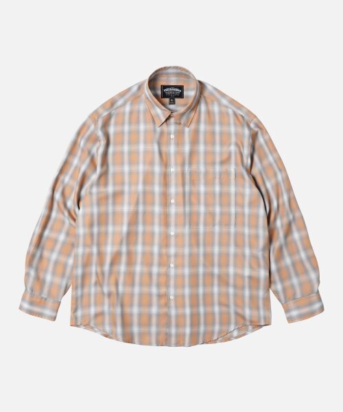 FRIZMWORKS(フリズムワークス)の「OMBRE CHECK RELAXED SHIRT _ SALMON(シャツ/ブラウス・メンズ・その他・LARGE/MEDIUM)」の1枚目の写真