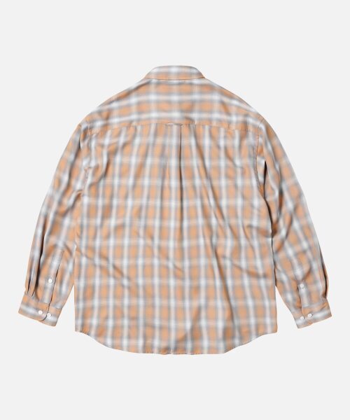 FRIZMWORKS(フリズムワークス)の「OMBRE CHECK RELAXED SHIRT _ SALMON(シャツ/ブラウス・メンズ・その他・LARGE/MEDIUM)」の2枚目の写真