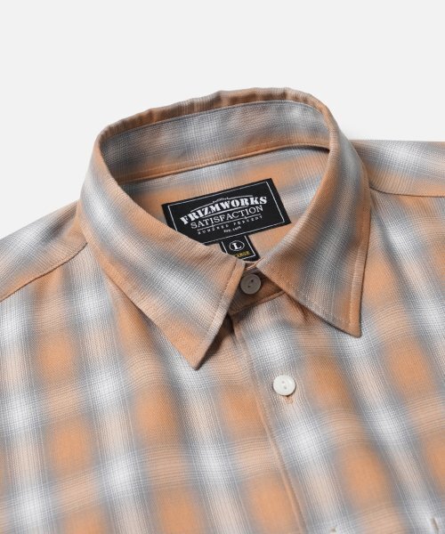 FRIZMWORKS(フリズムワークス)の「OMBRE CHECK RELAXED SHIRT _ SALMON(シャツ/ブラウス・メンズ・その他・LARGE/MEDIUM)」の3枚目の写真