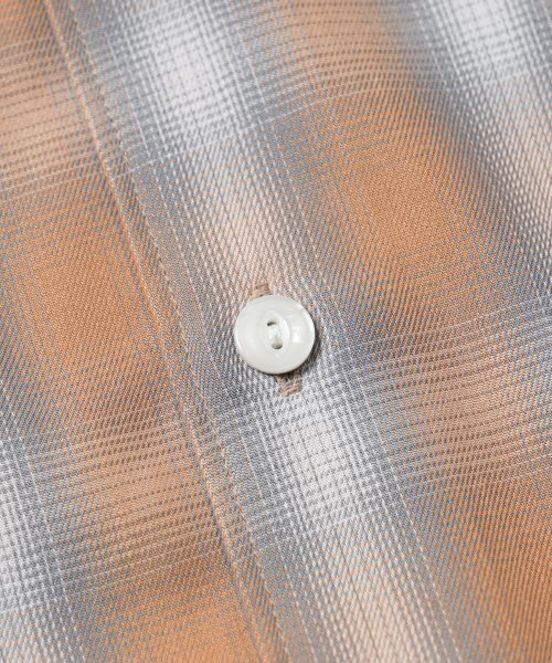 FRIZMWORKS(フリズムワークス)の「OMBRE CHECK RELAXED SHIRT _ SALMON(シャツ/ブラウス・メンズ・その他・LARGE/MEDIUM)」の4枚目の写真