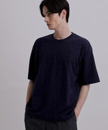 バイヤスジャカードTシャツ