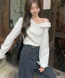 【LAMPOON】ワンショルダーブラウス
