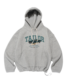 TAILOR STUDIO（テーラースタジオ）の「[起毛/NO起毛] クラシックカーグラフィックストリングフードパーカー (グレー)（パーカー）」