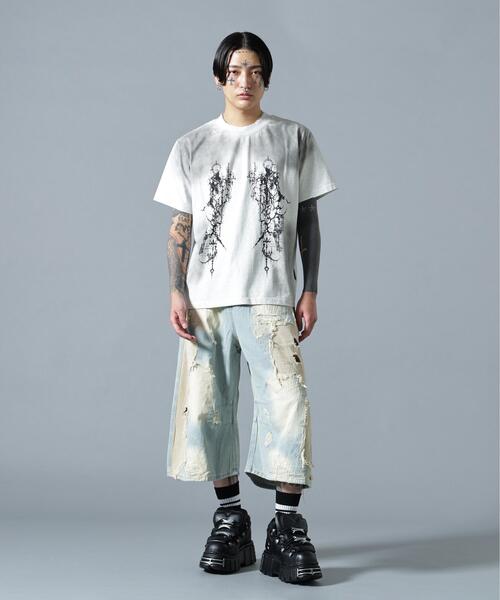 L.H.P(エルエイチピー)の「MAVYTH/メヴィス/VINTAGE WASH OVER S/S TEE(Tシャツ/カットソー・メンズ・ブラック/ホワイト・M/L)」の19枚目の写真