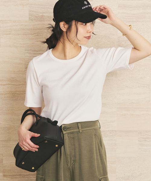 plage(プラージュ)の「《追加》premium フライス Tシャツ(Tシャツ/カットソー・レディース・ホワイト/ブラウン/グレー・FREE)」の17枚目の写真