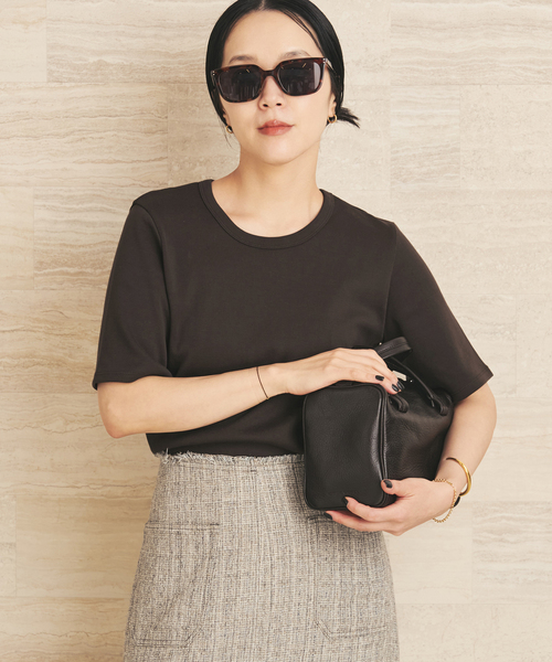 plage(プラージュ)の「《追加》premium フライス Tシャツ(Tシャツ/カットソー・レディース・ホワイト/ブラウン/グレー・FREE)」の20枚目の写真