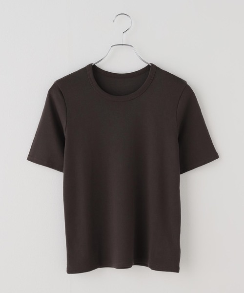 plage(プラージュ)の「《追加》premium フライス Tシャツ(Tシャツ/カットソー・レディース・ホワイト/ブラウン/グレー・FREE)」の22枚目の写真