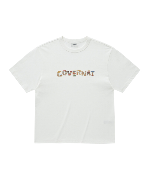 COVERNAT(カバーナット)の「ジェンガロゴグラフィックTシャツホワイト(Tシャツ/カットソー・レディース・その他・X-SMALL/SMALL/MEDIUM/LARGE/X-LARGE/XX-LARGE)」の1枚目の写真