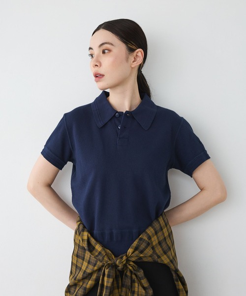 JEANASIS（ジーナシス）の「【FAITH MILLS×JEANASIS】ポロシャツSS/1068914（ポロシャツ・レディース・ネイビー/オートミール/レッド・FREE）」の11枚目の写真