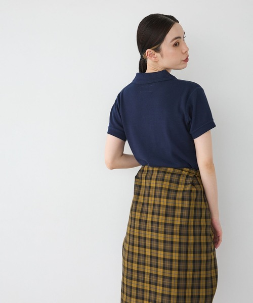 JEANASIS（ジーナシス）の「【FAITH MILLS×JEANASIS】ポロシャツSS/1068914（ポロシャツ・レディース・ネイビー/オートミール/レッド・FREE）」の13枚目の写真
