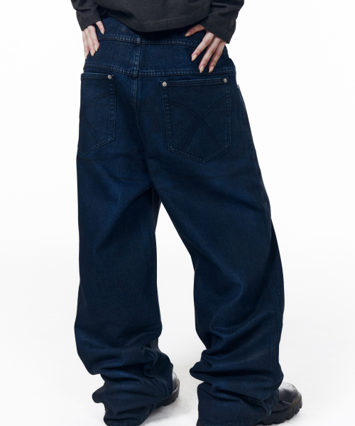 AAKAM(アーカム)の「Glazed Wax Denim Pants (Indigo)(デニムパンツ・レディース・その他・1/2/0)」の8枚目の写真