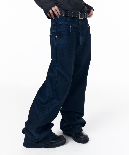 AAKAM(アーカム)の「Glazed Wax Denim Pants (Indigo)(デニムパンツ・レディース・その他・1/2/0)」の9枚目の写真
