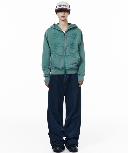 AAKAM(アーカム)の「Glazed Wax Denim Pants (Indigo)(デニムパンツ・レディース・その他・1/2/0)」の11枚目の写真