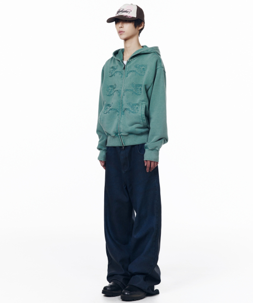 AAKAM(アーカム)の「Glazed Wax Denim Pants (Indigo)(デニムパンツ・レディース・その他・1/2/0)」の12枚目の写真