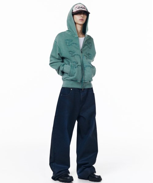 AAKAM(アーカム)の「Glazed Wax Denim Pants (Indigo)(デニムパンツ・レディース・その他・1/2/0)」の14枚目の写真
