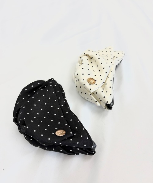 Alite cloth(アリーテクロス)の「ドットヘアクリップ(バレッタ/ヘアクリップ・レディース・ブラック/ホワイト・F)」の5枚目の写真
