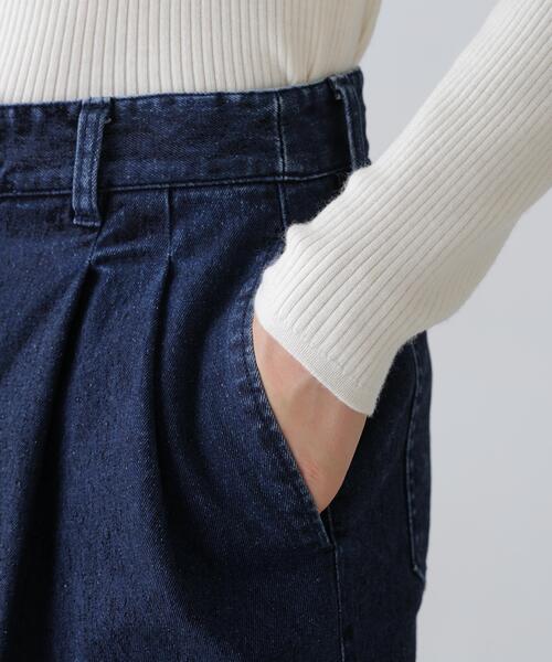 ADORE(アドーア)の「フロッキーデニム(その他パンツ・レディース・ネイビー・38)」の6枚目の写真