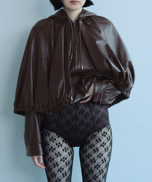 【Sea New York/シー ニューヨーク】 THOMPSON LEATHER CAPE JK