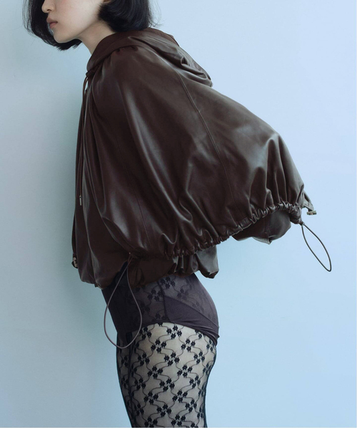 sea new york(シーニューヨーク)の「【Sea New York/シー ニューヨーク】 THOMPSON LEATHER CAPE JK(その他アウター・レディース・ブラウン・FREE)」の2枚目の写真