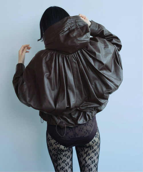 sea new york(シーニューヨーク)の「【Sea New York/シー ニューヨーク】 THOMPSON LEATHER CAPE JK(その他アウター・レディース・ブラウン・FREE)」の3枚目の写真