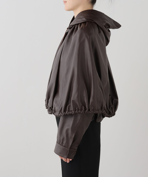 sea new york(シーニューヨーク)の「【Sea New York/シー ニューヨーク】 THOMPSON LEATHER CAPE JK(その他アウター・レディース・ブラウン・FREE)」の5枚目の写真