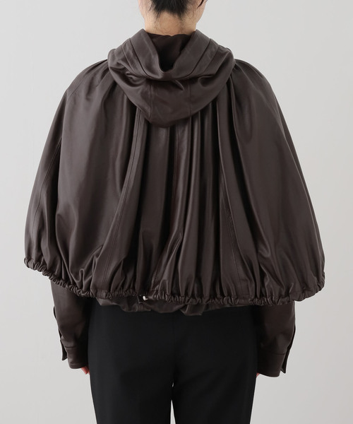 sea new york(シーニューヨーク)の「【Sea New York/シー ニューヨーク】 THOMPSON LEATHER CAPE JK(その他アウター・レディース・ブラウン・FREE)」の6枚目の写真