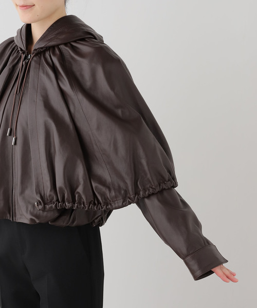 sea new york(シーニューヨーク)の「【Sea New York/シー ニューヨーク】 THOMPSON LEATHER CAPE JK(その他アウター・レディース・ブラウン・FREE)」の7枚目の写真