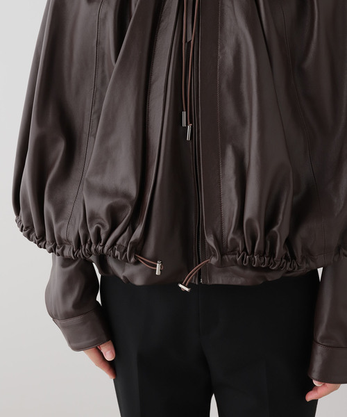 sea new york(シーニューヨーク)の「【Sea New York/シー ニューヨーク】 THOMPSON LEATHER CAPE JK(その他アウター・レディース・ブラウン・FREE)」の9枚目の写真