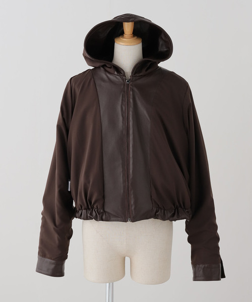 sea new york(シーニューヨーク)の「【Sea New York/シー ニューヨーク】 THOMPSON LEATHER CAPE JK(その他アウター・レディース・ブラウン・FREE)」の11枚目の写真