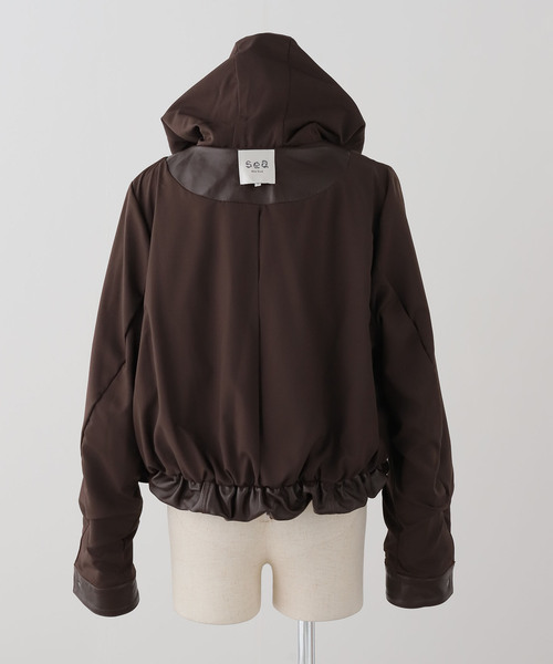 sea new york(シーニューヨーク)の「【Sea New York/シー ニューヨーク】 THOMPSON LEATHER CAPE JK(その他アウター・レディース・ブラウン・FREE)」の12枚目の写真