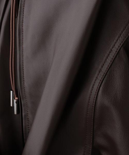 sea new york(シーニューヨーク)の「【Sea New York/シー ニューヨーク】 THOMPSON LEATHER CAPE JK(その他アウター・レディース・ブラウン・FREE)」の15枚目の写真