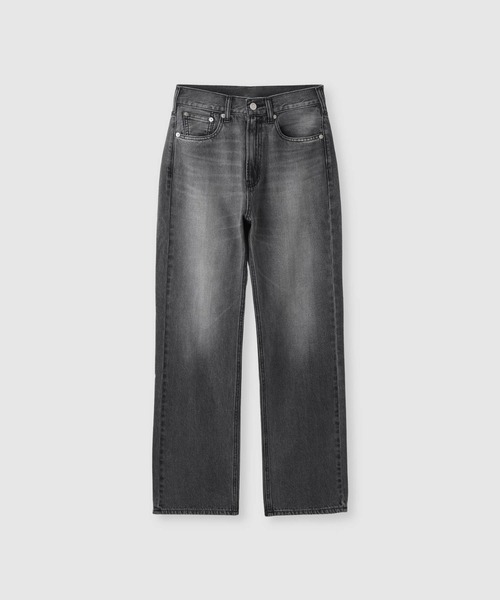 NAVY(ネイビー)の「【NAVY/ネイビー】マイデニ ストレートデニム(デニムパンツ・レディース・ブラック/ネイビー・S/M/L)」の1枚目の写真