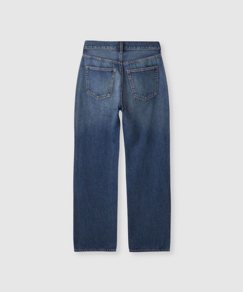 NAVY(ネイビー)の「【NAVY/ネイビー】マイデニ ストレートデニム(デニムパンツ・レディース・ブラック/ネイビー・S/M/L)」の6枚目の写真