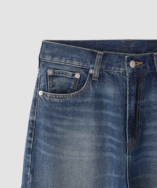 NAVY(ネイビー)の「【NAVY/ネイビー】マイデニ ストレートデニム(デニムパンツ・レディース・ブラック/ネイビー・S/M/L)」の8枚目の写真