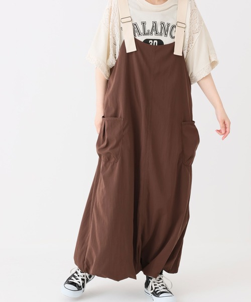 HEART MARKET(ハートマーケット)の「ワークバルーンキャミワンピース(ジャンパースカート・レディース・ブラウン/カーキ/ブラック・FREE)」の15枚目の写真