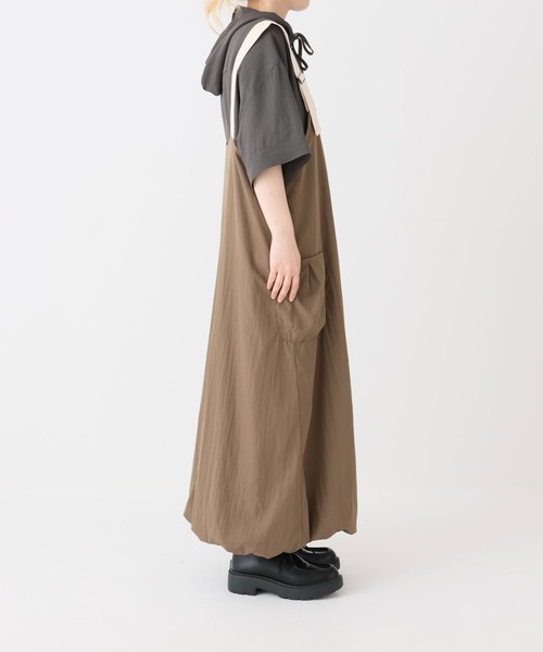 HEART MARKET(ハートマーケット)の「ワークバルーンキャミワンピース(ジャンパースカート・レディース・ブラウン/カーキ/ブラック・FREE)」の21枚目の写真