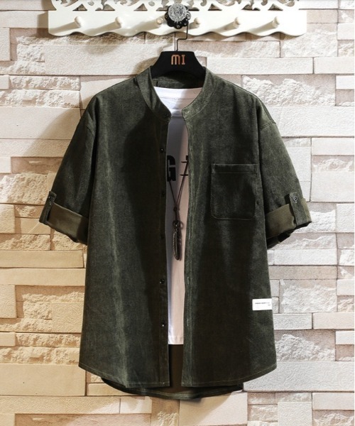 BACKYARD FAMILY(バックヤードファミリー)の「シャツ(シャツ/ブラウス・メンズ・ベージュ/ブラック/カーキ/グレー・M/XL/XXL)」の4枚目の写真