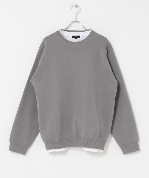 ITEMS URBANRESEARCH(アイテムズ アーバンリサーチ)の「高機能ニットクルーネックアンサンブル(ニット/セーター・メンズ・ネイビー/ダークグレー/ブラック/モカ・LARGE/MEDIUM)」の20枚目の写真