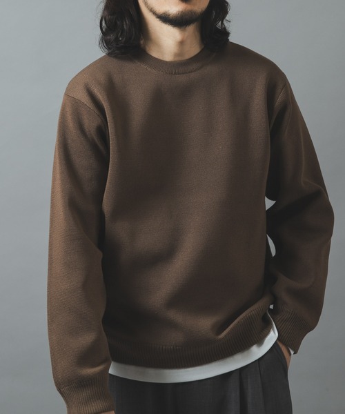 ITEMS URBANRESEARCH(アイテムズ アーバンリサーチ)の「高機能ニットクルーネックアンサンブル(ニット/セーター・メンズ・ネイビー/ダークグレー/ブラック/モカ・LARGE/MEDIUM)」の22枚目の写真