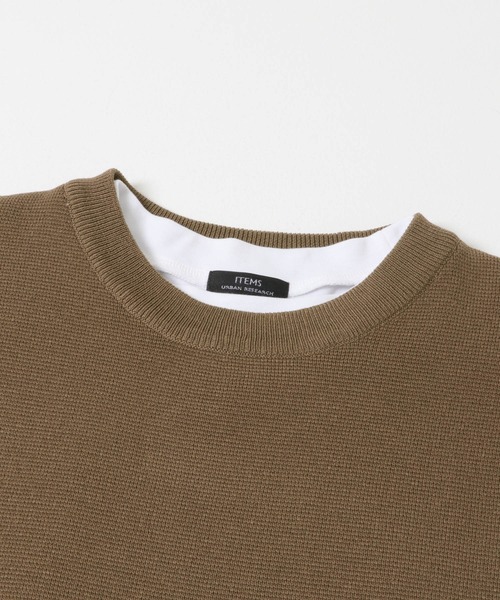 ITEMS URBANRESEARCH(アイテムズ アーバンリサーチ)の「高機能ニットクルーネックアンサンブル(ニット/セーター・メンズ・ネイビー/ダークグレー/ブラック/モカ・LARGE/MEDIUM)」の6枚目の写真